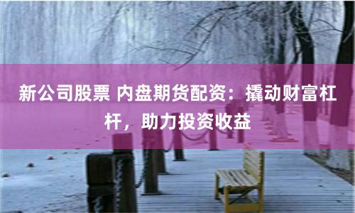 新公司股票 内盘期货配资：撬动财富杠杆，助力投资收益